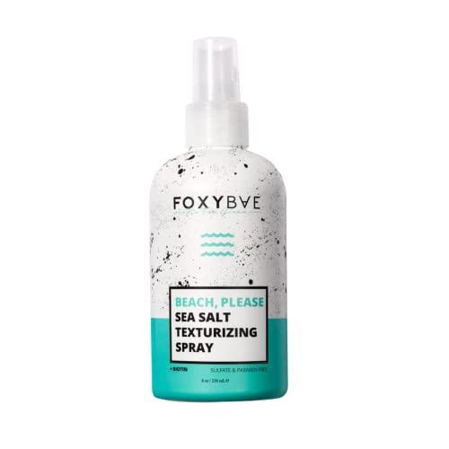 FoxyBae Sea Salt Spray for Hair Men & Women - Texture Spray for Hair - Volumizing & Hair Texturizing Spray with Biotin for Hair Growth, Thickening - Wavy Hair Products - 8 Fl oz - SHOP NO2CO2