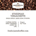 Fresh Roasted Coffee, Fair Trade Organic Ethiopian Yirgacheffe, 12 oz, Medium Roast, Kosher, Whole Bean - SHOP NO2CO2