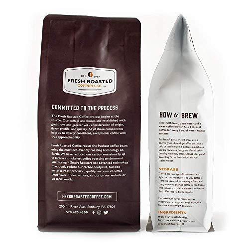 Fresh Roasted Coffee, Organic Ethiopian Yirgacheffe, 12 oz, Medium Roast, Fair Trade Kosher, Ground - SHOP NO2CO2