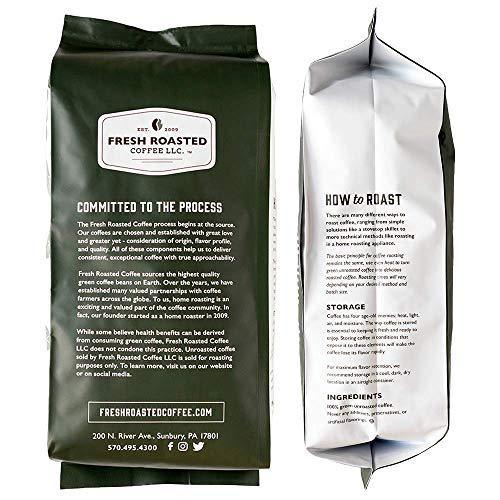 Fresh Roasted Coffee, Unroasted Organic Sumatra, Fair Trade Kosher RFA, 5 Pound - SHOP NO2CO2