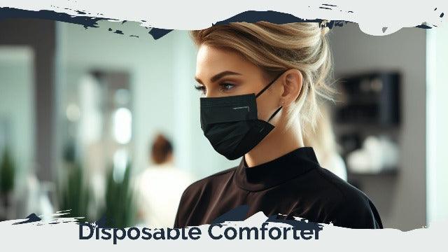 FriCARE Made in USA, 4-ply Black Disposable Face Mask ECOGUARD, ASTM Level 3 Performance Proven in Third Party Independent Labs Studies Pack of 50 - SHOP NO2CO2