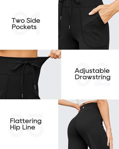 G4Free Wide Leg Pants for Women Yoga Pants High Waist Sweatpants with Pockets Stretch Lounge Pants Comfy Workout - SHOP NO2CO2