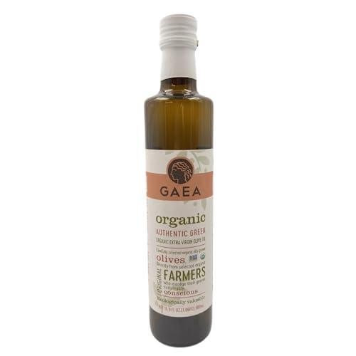 Gaea Organic Extra Virgin Olive Oil - 17 oz. Bottle - Greek Olive Oil Non-GMO Certified Organic - SHOP NO2CO2