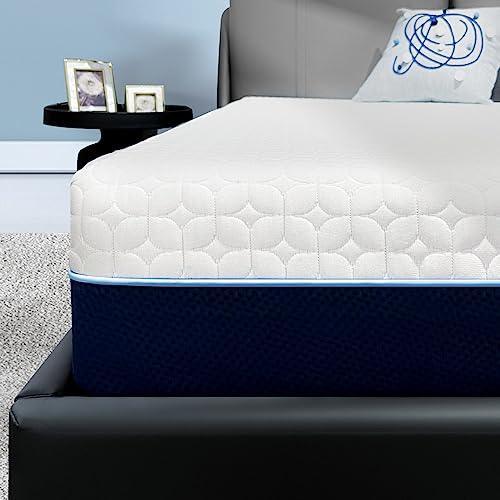 Gelsea Cooling Gel Memory Foam Mattress Made in USA,Hybrid Mattress with Breathable Cover,Bed in a Box,Pressure Relieving,CertiPUR-US Certified (6 Inch, Twin) - SHOP NO2CO2