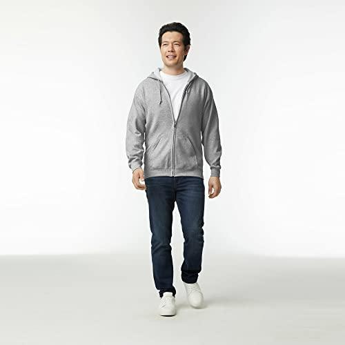 Gildan Adult Fleece Zip Hoodie Sweatshirt, Style G18600 - SHOP NO2CO2