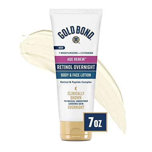 Gold Bond Age Renew Retinol Overnight Body & Face Lotion, with Retinol & Peptide Complex, 7 oz. - SHOP NO2CO2