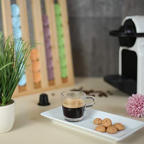 Gourmesso Premium Bamboo Espresso Pod Stand – Holds 36 Pods Compatible with Nespresso Original Line Machine – Organize Your Flavours, Blends & Intensities with our Eco-Friendly Espresso Capsule Holder - SHOP NO2CO2