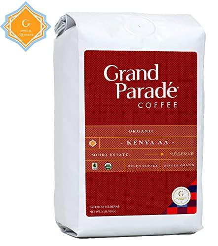 Grand Parade Coffee, 5 Lb Unroasted Green Coffee Beans - Organic Kenya AA Nyeri Reserve - Muiri Single Origin - Specialty Arabica - SHOP NO2CO2