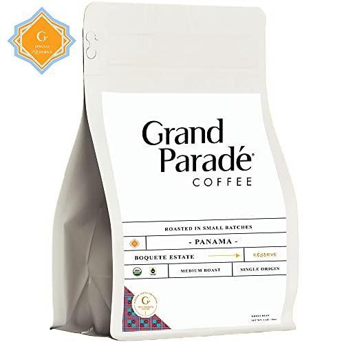 Grand Parade Coffee, Organic Panama Boquete Medium Roast, Whole Bean, Fresh Roasted - Award Winner Single Origin, Low Acid Arabica Coffee - Fair Trade - 16 Ounce (1 Lb) - SHOP NO2CO2