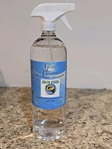 Green Vision Glass Cleaner All natural 32oz bottle biodegradable - SHOP NO2CO2