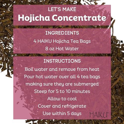 Haiku Japanese Hojicha Roasted Green Tea, 100% Organic, 16 Count Tea Bag, 1.13 Oz - SHOP NO2CO2