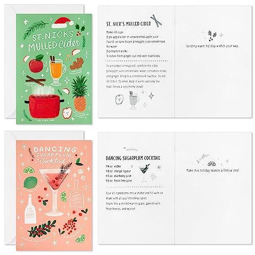 Hallmark Boxed Christmas Card Assortment with Holiday Recipes (15 Cards with Envelopes) - SHOP NO2CO2