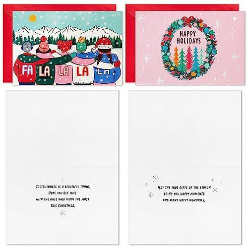 Hallmark Pastel Boxed Christmas Card Assortment (24 Cards and Envelopes) Hope, Unity, Kindness - SHOP NO2CO2