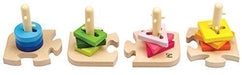 Hape Creative Toddler Wooden Peg Puzzle, L: 7.8, W: 4.6, H: 7.8 inch - SHOP NO2CO2