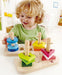 Hape Creative Toddler Wooden Peg Puzzle, L: 7.8, W: 4.6, H: 7.8 inch - SHOP NO2CO2