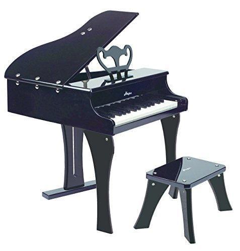 Hape Happy Grand Piano Toddler Wooden Musical Instrument, Black,L: 19.7, W: 20.5, H: 23.6 inch - SHOP NO2CO2