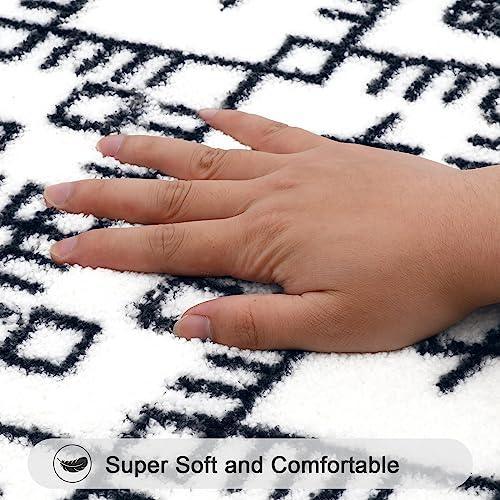 HEBE Bathroom Rug Set 3 Piece,Non Slip Absorbent Bath Mats for Bathroom, Microfiber Soft Bathroom Mat, Absorbent Shaggy Bath Rugs Carpet with U-Shaped Toilet Mat for Bath Floor, Shower - SHOP NO2CO2