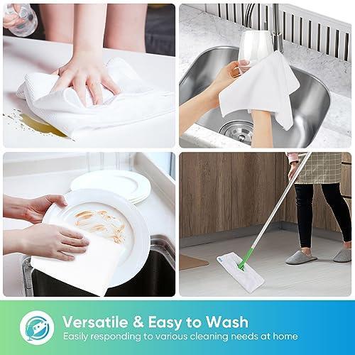 HOMEXCEL White Microfiber Cleaning Cloth, 12 Pack Premium Microfiber Towels for Cars, Lint Free, Scratch-Free, Highly Absorbent, Reusable Cleaning Rags for Car, Household, Kitchen, 11.5"X11.5" - SHOP NO2CO2