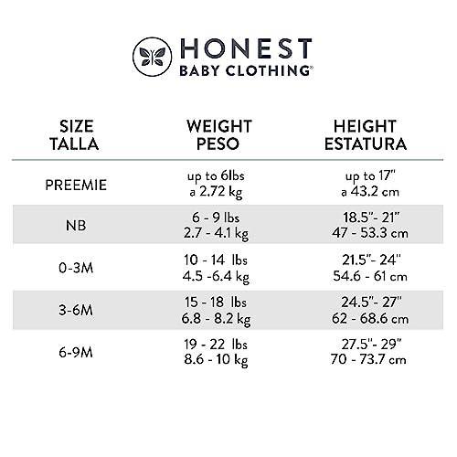 HonestBaby Sleep and Play Footed Pajamas One-Piece Sleeper Jumpsuit Zip-Front Pjs 100% Organic Cotton for Baby Girls - SHOP NO2CO2