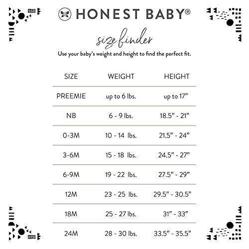 HonestBaby Sleep and Play Footed Pajamas One-Piece Sleeper Jumpsuit Zip-front PJs Organic Cotton for Baby Boys, Unisex - SHOP NO2CO2