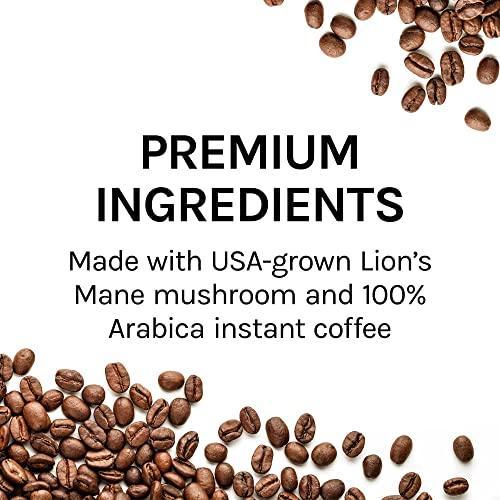 Host Defense, MycoBrew Instant Coffee Drink Mix, Supports Energy and Focus, With Lion’s Mane Mushroom, 1oz - 10 Packets (0.1oz each) - SHOP NO2CO2