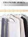 HOUSE DAY Plastic Hangers 50 Pack, Plastic Clothes Hangers Non Slip Hangers with Rubber Grip, Heavy Duty Plastic Hanger with 360º Swivel Hook, Ultra Thin Hangers Space Saving, White Hangers for Closet - SHOP NO2CO2