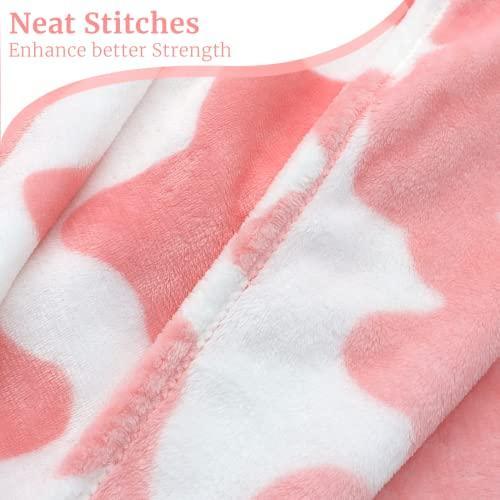 HSEEC Blankets & Throws Queen Size Warm Blanket Pink Soft Fleece Throw Blankets for Bed 90x90 inches - SHOP NO2CO2