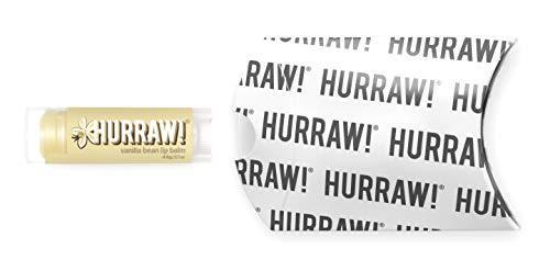 Hurraw! Vanilla Bean Lip Balm: Organic, Certified Vegan, Cruelty and Gluten Free. Non-GMO, 100% Natural Ingredients. Bee, Shea, Soy and Palm Free. Made in USA - SHOP NO2CO2