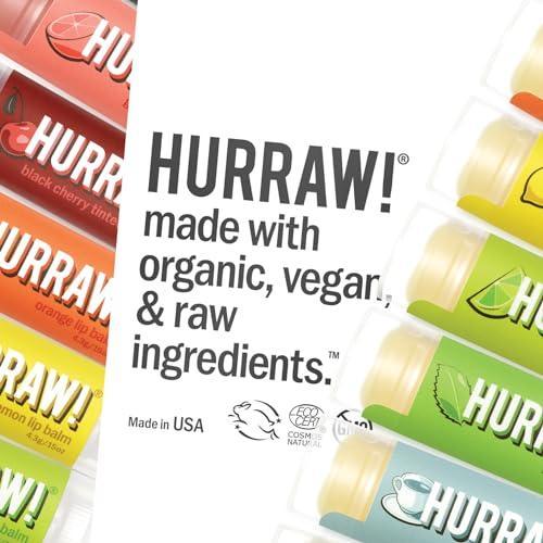 Hurraw! Vanilla Bean Lip Balm: Organic, Certified Vegan, Cruelty and Gluten Free. Non-GMO, 100% Natural Ingredients. Bee, Shea, Soy and Palm Free. Made in USA - SHOP NO2CO2