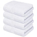 Infinitee Xclusives Premium White Washcloths Set – Pack of 4, 13x13 Inches 100% Cotton Wash Cloths for Your Body and Face Towels, Kitchen Dish Towels and Rags, Baby Washcloth - SHOP NO2CO2