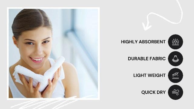 Infinitee Xclusives Premium White Washcloths Set – Pack of 4, 13x13 Inches 100% Cotton Wash Cloths for Your Body and Face Towels, Kitchen Dish Towels and Rags, Baby Washcloth - SHOP NO2CO2