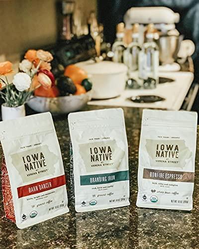 Iowa Native Fair Trade Organic 10 Ounce Ground Coffee, Barn Dancer Medium Roast - SHOP NO2CO2