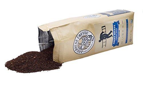 Jailhouse Coffee - Great Escape Blend, Premium Medium Roast, Ground (12 oz.) - Dreamy Mix of Light and Dark Roast Beans - Organic, Non-GMO, Kosher - Percolator, Drip, French-press, or Cold Brew (Ground) - SHOP NO2CO2