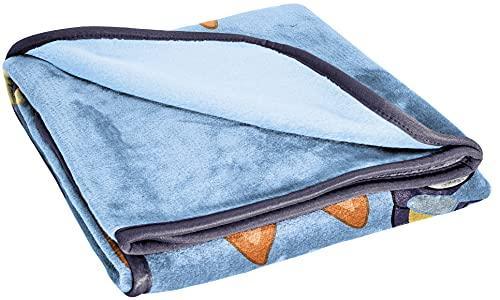 Jay Franco Bluey Again Throw Blanket - Measures 46 x 60 inches, Kids Bedding - Fade Resistant Super Soft Fleece (Official Bluey Product) - SHOP NO2CO2