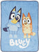 Jay Franco Bluey Again Throw Blanket - Measures 46 x 60 inches, Kids Bedding - Fade Resistant Super Soft Fleece (Official Bluey Product) - SHOP NO2CO2