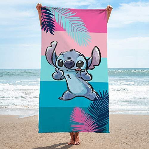 Jay Franco Disney Lilo and Stitch Kids Bath/Pool/Beach Towel - Super Soft & Absorbent Fade Resistant Cotton Towel, Measures 28 x 58 inches (Official Disney Product) - SHOP NO2CO2