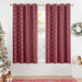 jinchan Silver Snowflake Christmas Curtains 54 Inch Length Room Darkening Boho Curtains for Living Room Bedroom Grommet Winter Snow Drapes Window Curtains 2 Panels Holiday Xmas Decor Red - SHOP NO2CO2