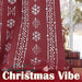 jinchan Silver Snowflake Christmas Curtains 54 Inch Length Room Darkening Boho Curtains for Living Room Bedroom Grommet Winter Snow Drapes Window Curtains 2 Panels Holiday Xmas Decor Red - SHOP NO2CO2