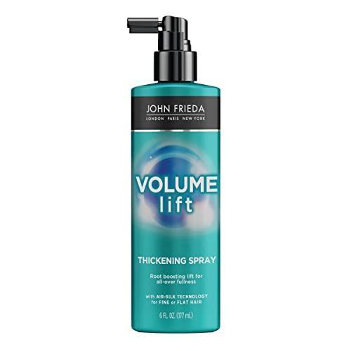 John Frieda Volume Lift Thickening Spray for Natural Fullness, 6 Ounces, Fine or Flat Hair Root Booster Spray with Air-Silk Technology - SHOP NO2CO2