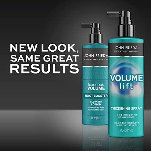 John Frieda Volume Lift Thickening Spray for Natural Fullness, 6 Ounces, Fine or Flat Hair Root Booster Spray with Air-Silk Technology - SHOP NO2CO2