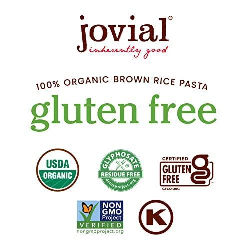 Jovial 100% Organic Gluten Free Brown Rice Pasta, Fusilli, 4 Count - SHOP NO2CO2