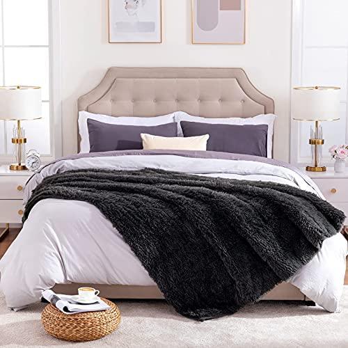 joybest Faux Fur Weighted Blanket Oeko-Tex Standard 100 Certified Sherpa Fleece 15 Pounds 60x80 Inches Queen Size Heavy Weighted Blanket with Premium Glass Beads, Grey - SHOP NO2CO2