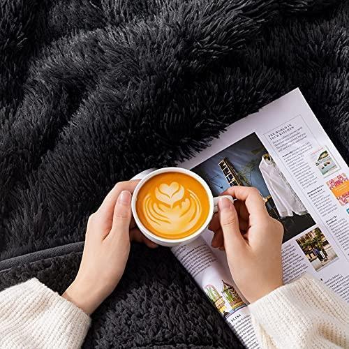 joybest Faux Fur Weighted Blanket Oeko-Tex Standard 100 Certified Sherpa Fleece 15 Pounds 60x80 Inches Queen Size Heavy Weighted Blanket with Premium Glass Beads, Grey - SHOP NO2CO2