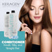 KERAGEN - Volumizing Conditioner for Fine Hair with Keratin and Collagen, Sulfate Free 32 Oz - Add Thickness, Hydrates and Enhances Hair Volume, with Panthenol, Vitamins, and Jojoba Oil - SHOP NO2CO2