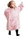 KFUBUO Wearable Blanket Hoodie for Kids Toddlers Sherpa Blanket Sweatshirt With Pocket Cute Hoodies 2-6 Year Old Girl Cute Birthday Gifts Pink - SHOP NO2CO2