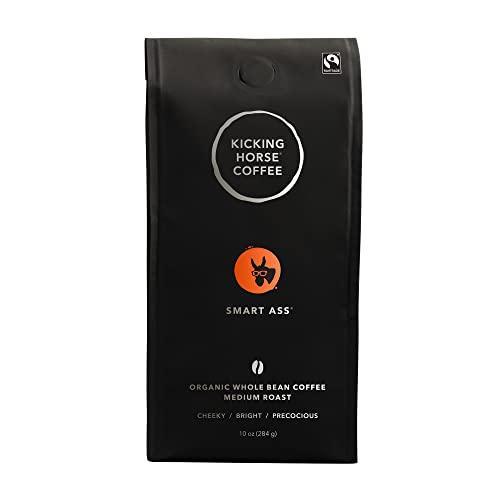 Kicking Horse Coffee, Smart Ass, Medium Roast, Whole Bean, 10 oz - SHOP NO2CO2