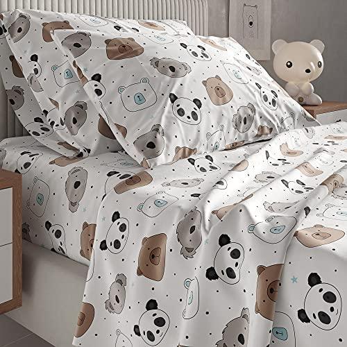 Kids Bears Full 4 Piece Sheet Set - Boys, Girls, Teens, Toddler - Easy Fit Deep Pockets - Breathable, Hotel Quality Bedding Sheets - Machine Washable - Wrinkle Free - Cute, Cozy, Soft - CGK Linens - SHOP NO2CO2