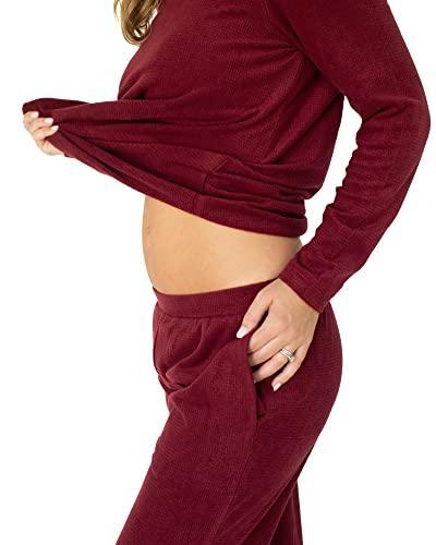 Kindred Bravely Fleece Nursing Pajama Set | Maternity Pajamas for Breastfeeding - SHOP NO2CO2