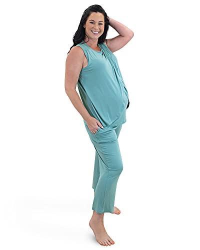 Kindred Bravely Tulip Hem Maternity & Nursing Pajamas | Tank Top Nursing Pajama Set for Women - SHOP NO2CO2