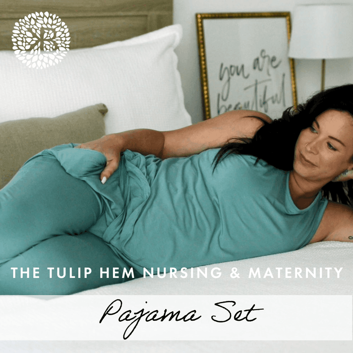 Kindred Bravely Tulip Hem Maternity & Nursing Pajamas | Tank Top Nursing Pajama Set for Women - SHOP NO2CO2